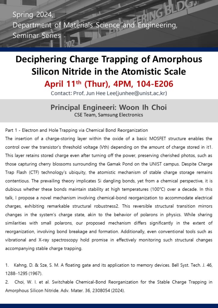 Deciphering Charge Trapping of Amorphous Silicon Nitride in the Atomistic Scale
