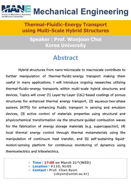 [MAE] Thermal-Fluidic-Energy Transport using ..