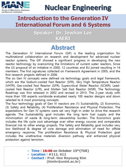Introduction to the Generation IV International Forum and 6 Systems