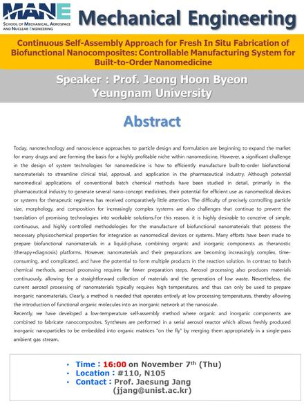 Continuous Self-Assembly Approach for Fresh In situ Fabrication of Biofunctional Nanocomposites