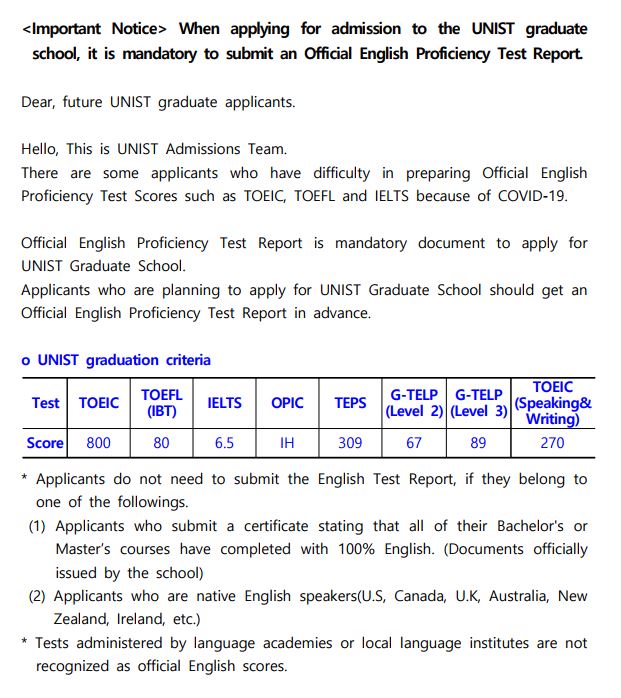 Official English Proficiency Test Report